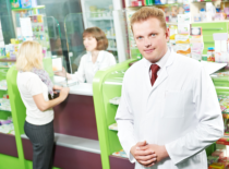 male pharmacist standing